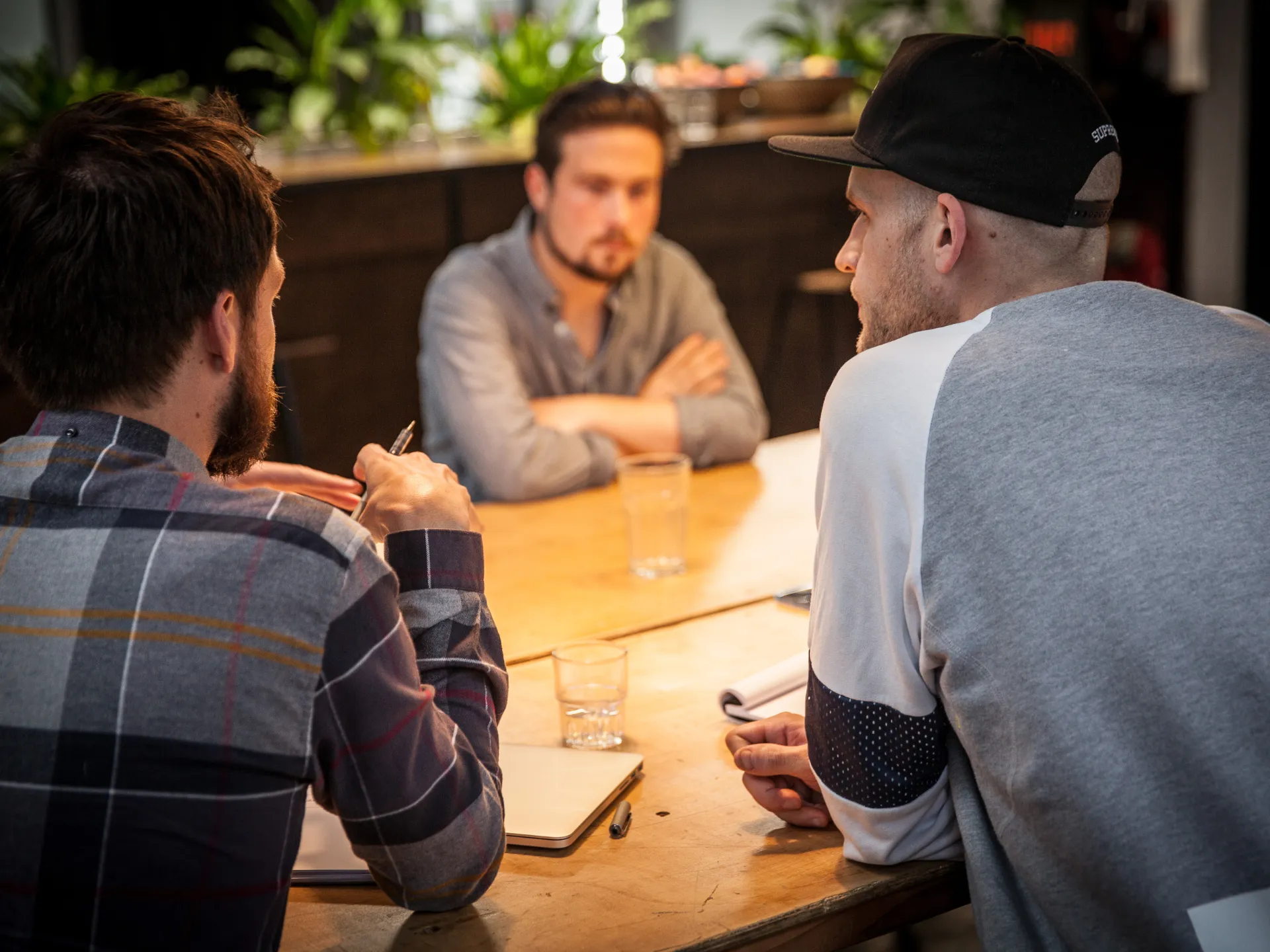 A user research interview during the discovery phase