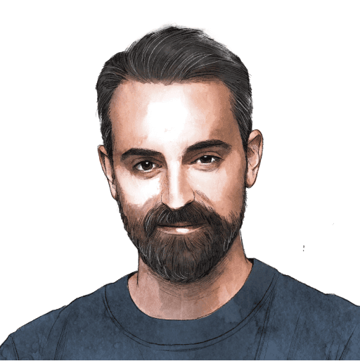 Illustrated profile image of Joshua Baker